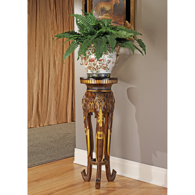 Design Toscano Majestic Round Pedestal Plant Stand & Reviews Wayfair